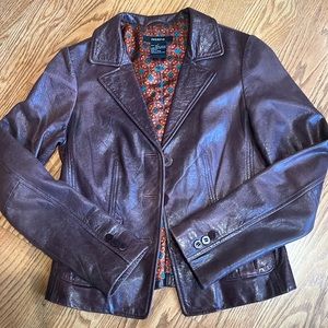 Arden B Leather Blazer